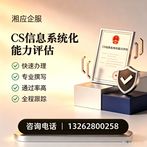 信阳CS信息系统化能力评估申报服务