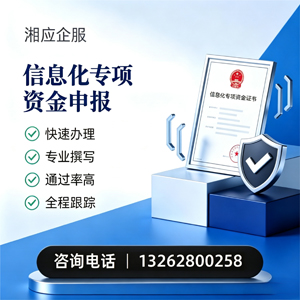 信阳信息化专项资金申报服务